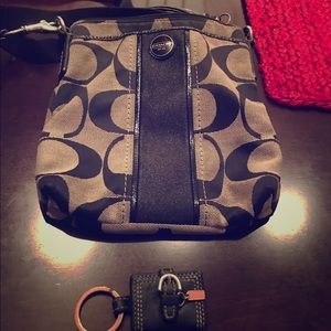 Coach Purse with Keychain